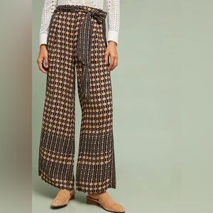 Anthropologie Metzner Wide Leg Trousers SZ 6